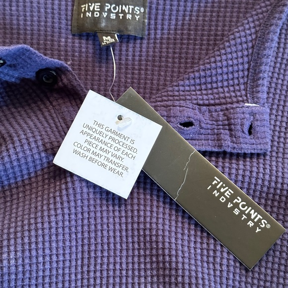 Five Points Industry Cube Knit Henley - Picture 4 of 5